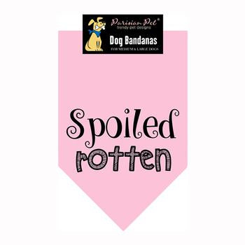 Spoiled Rotten Dog Bandana - Pink