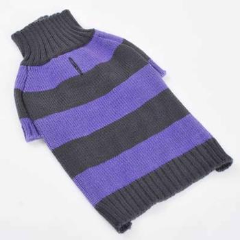 Sporty Stripe Dog Sweater by Dogo - Purple