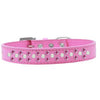 Sprinkles Pearl and Bright Pink Crystals Dog Collar - Bright Pink