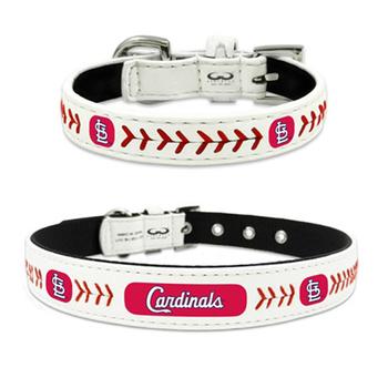 St. Louis Cardinals Leather Dog Collar