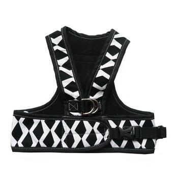 Step Easy Adjustable Dog Harness - Graphic and Black