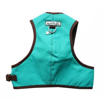 Step Easy Adjustable Dog Harness - Turquoise and Chocolate