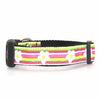 Striped Daisy Dog Collar