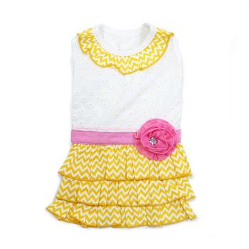 Sunshine Chevron Dog Dress by Dogo