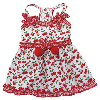 Sweet Cherries Dog Sun Dress by Klippo