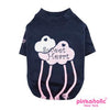 Sweet Heart Dog Shirt by Pinkaholic - Navy