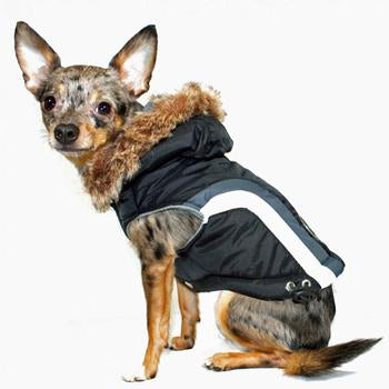 Swiss Alpine Ski Dog Vest by Hip Doggie - Black