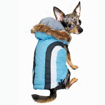 Swiss Alpine Ski Dog Vest by Hip Doggie - Blue