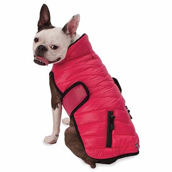 Tahoe Puffer Dog Coat - Hot Pink