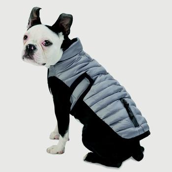 Tahoe Puffer Dog Coat - Silver