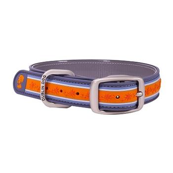 Tangerine Twist Wild Flower Dog Collar