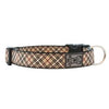 Tartan Adjustable Clip Dog Collar by RC Pet - Tan