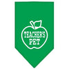 Teacher's Pet Dog Bandana - Emerald Green