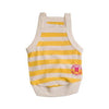 Team Ruffluv Striped Dog Tank Top - Yellow