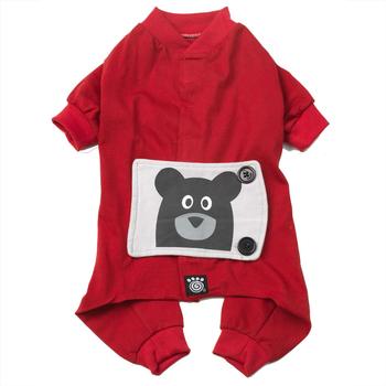 Teddy Bear Dog Pajamas - Red