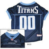 Tennessee Titans Officially Licensed Dog Jersey - Light Blue Trim