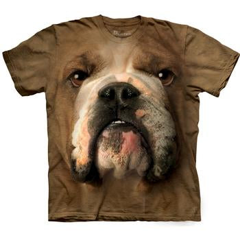 The Mountain Human T-Shirt - Bulldog Face