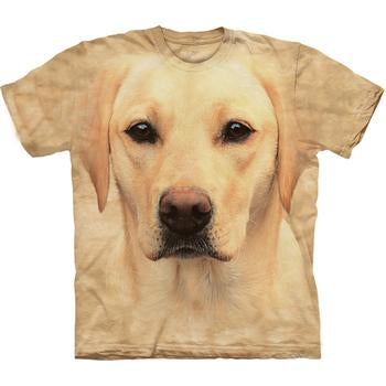 The Mountain Human T-Shirt - Yellow Lab Face