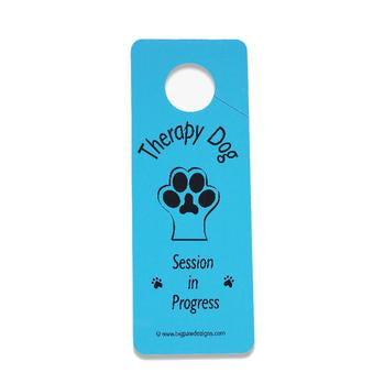 Therapy Dog Session Door Hanger - Blue