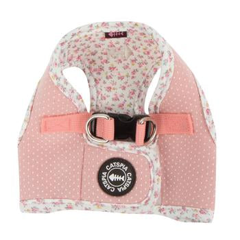 Tia Step-In Cat Harness by Catspia - Indian Pink