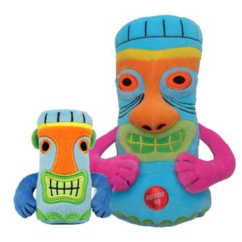 Tiki Dog Toy with Party Sound - Blue