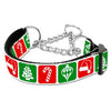 Timeless Christmas Nylon Martingale Dog Collar