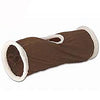 Toby's Cozy Plush Cat Tunnel - Mocha/Cream