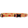 Tooled Leather Rose Red Polyester Dog Collar by Yellow Dog