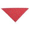 Tossed Bones Dog Bandana - Red