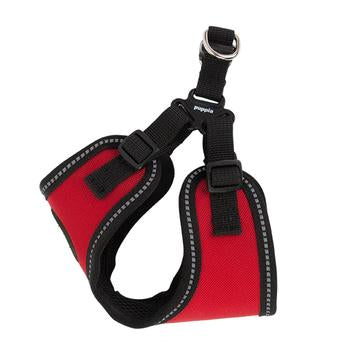 Trek Adjustable Step-In Dog Harness by Puppia Life - Red