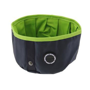 Trek Round Portable Bowl by Puppia Life - Navy