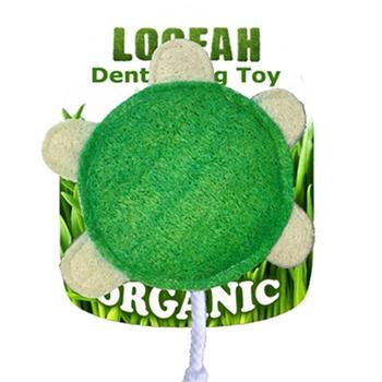 Turtle Loofah Dental Dog Toy