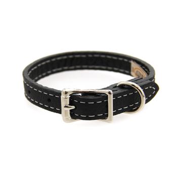 Tuscan Leather Dog Collar by Auburn Leather - Black