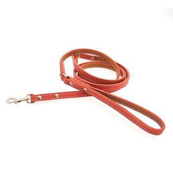 Tuscan Leather Dog Leash by Auburn Leather - Orange