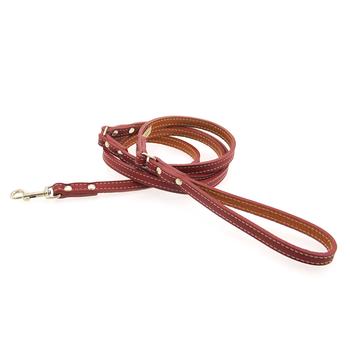 Tuscan Leather Dog Leash by Auburn Leather - Red