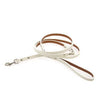 Tuscan Leather Dog Leash by Auburn Leather - White