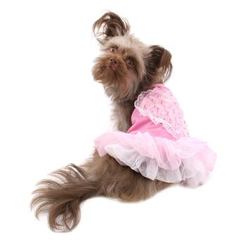 Tutu Heart Dog Dress by Parisian Pet - Pink