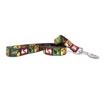 Twelve Days of Christmas Dog Leash by Yellow Dog