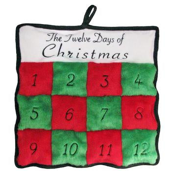 Twelve Days of Christmas Squeaker Mat Dog Toy