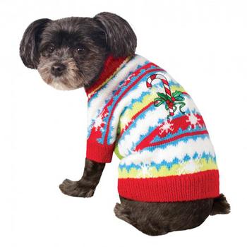 Ugly Christmas Dog Sweater - Cute Candy Cane