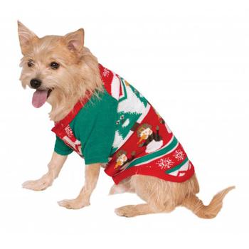 Ugly Christmas Dog Sweater - Snowman Snowflake