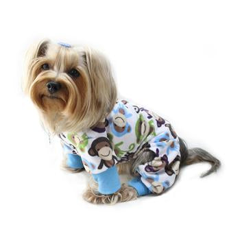 Ultra Soft Minky Monkey Dog Pajamas By Klippo