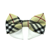 Dog Bow Tie Collar Attachment by Doggie Design - Tan Plaid