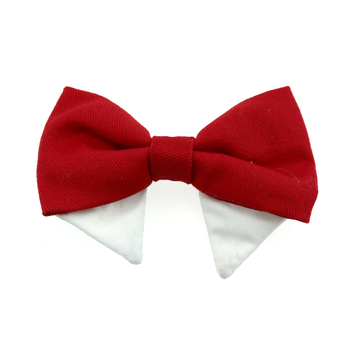 Dog Bow Tie Collar Attachment by Doggie Design - Solid Red