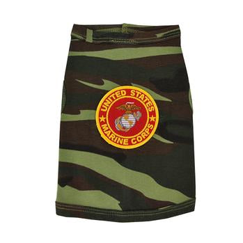 U.S. Marine Corps Crest Dog Tank Top - Camo