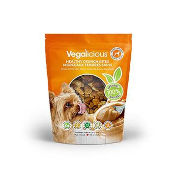 Vegalicious Crunch Bites Dog Treat - Peanut Butter Blast