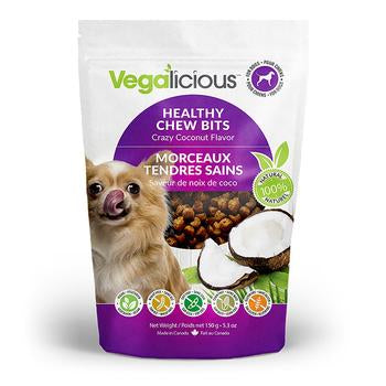 Vegalicious Healthy Chew Bits Dog Treat - Crazy Coconut