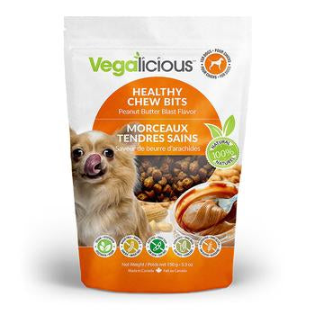 Vegalicious Healthy Chew Bits Dog Treat - Peanut Butter Blast