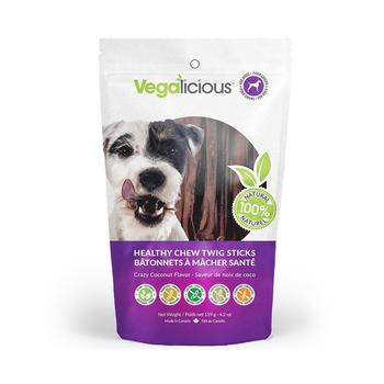 Vegalicious Healthy Chew Twig Sticks Dog Treat - Crazy Coconut