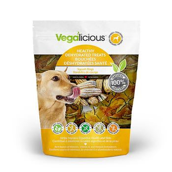 Vegalicious Healthy Dehydrated Dog Treats - Squash Rings